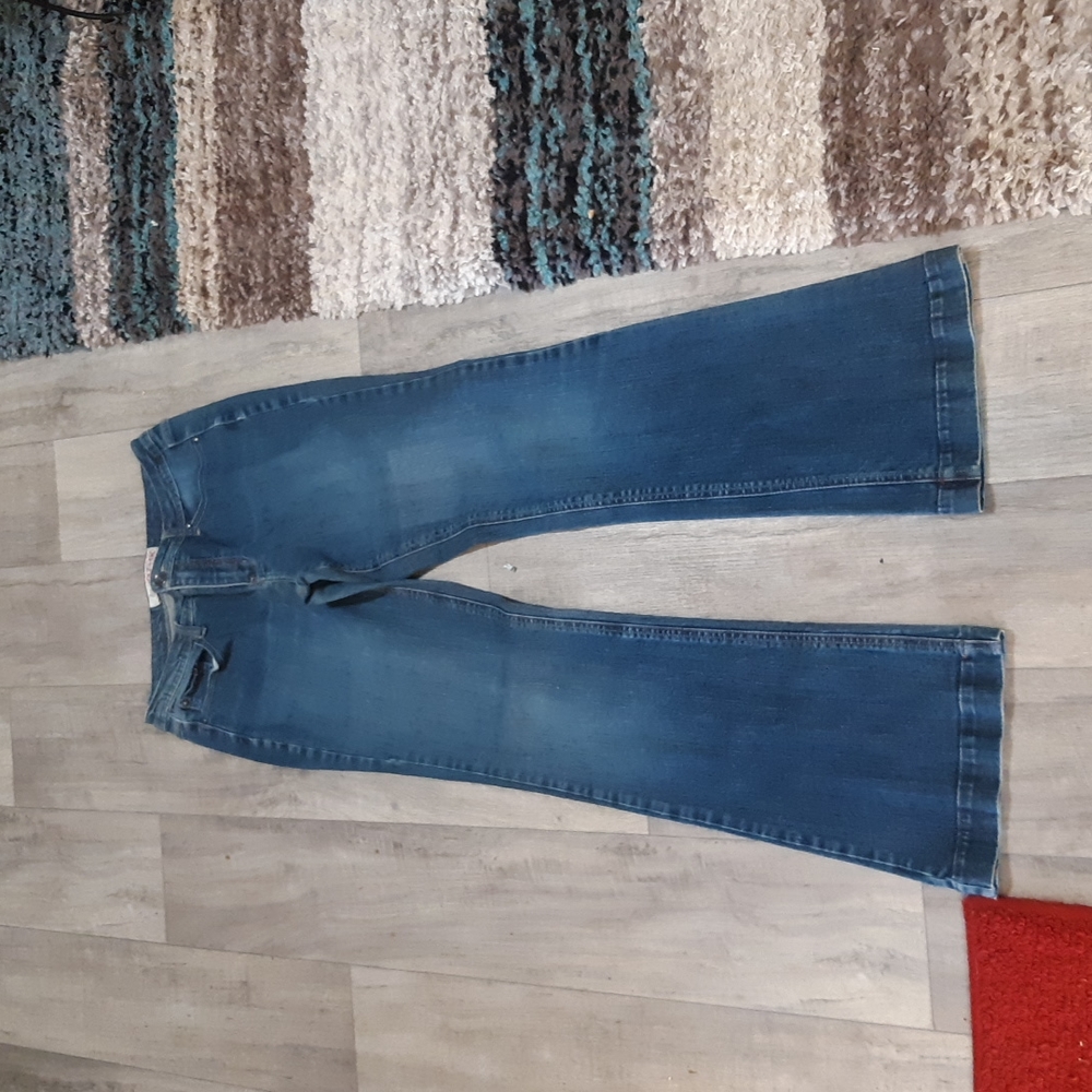 Womens Jeans Sz 10 Tall FADED GLORY Classic Stretch Flares